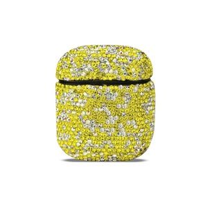 Case with Diamond for Airpods in Yellow